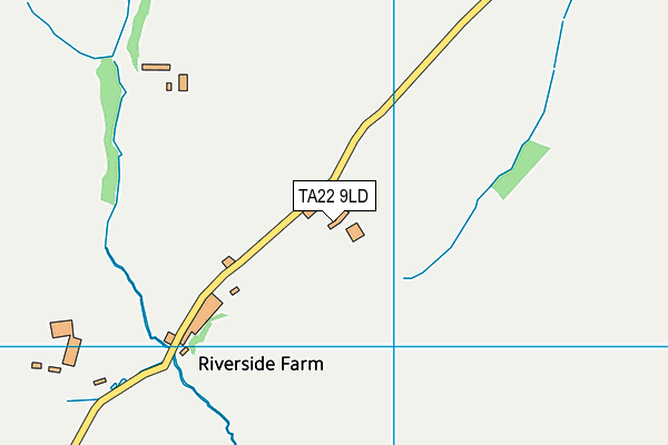 TA22 9LD map - OS VectorMap District (Ordnance Survey)