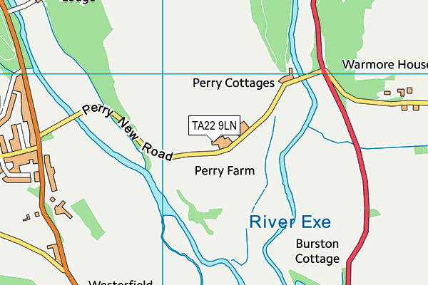 TA22 9LN map - OS VectorMap District (Ordnance Survey)