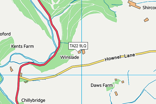 TA22 9LQ map - OS VectorMap District (Ordnance Survey)