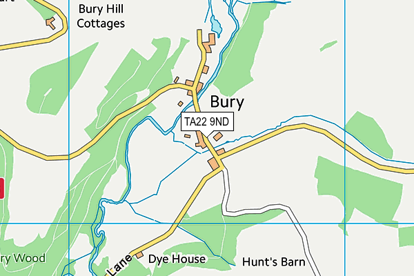 TA22 9ND map - OS VectorMap District (Ordnance Survey)