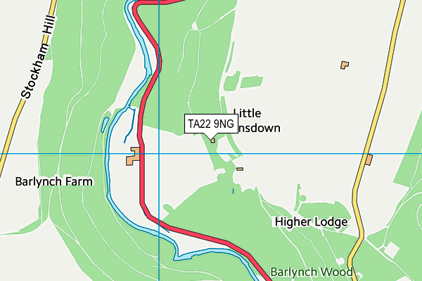 TA22 9NG map - OS VectorMap District (Ordnance Survey)