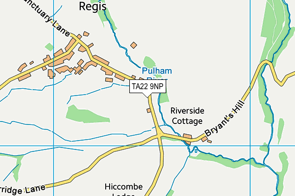 TA22 9NP map - OS VectorMap District (Ordnance Survey)