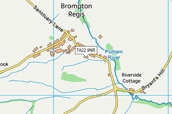 TA22 9NR map - OS VectorMap District (Ordnance Survey)