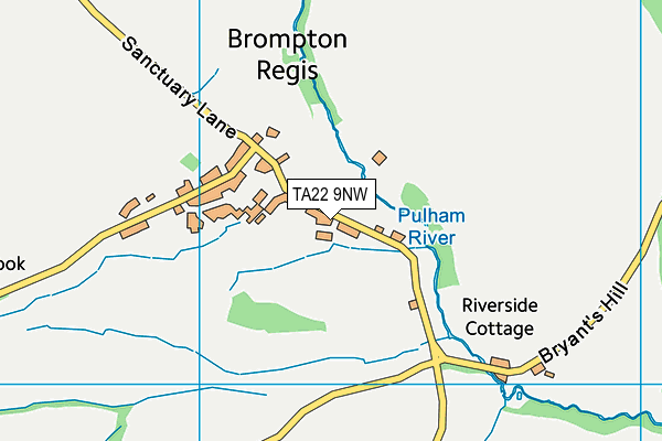 TA22 9NW map - OS VectorMap District (Ordnance Survey)