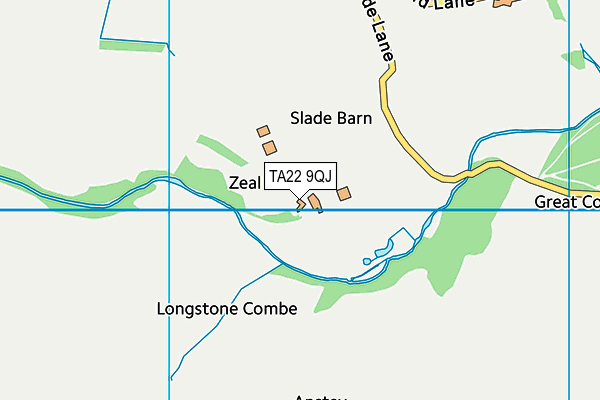 TA22 9QJ map - OS VectorMap District (Ordnance Survey)