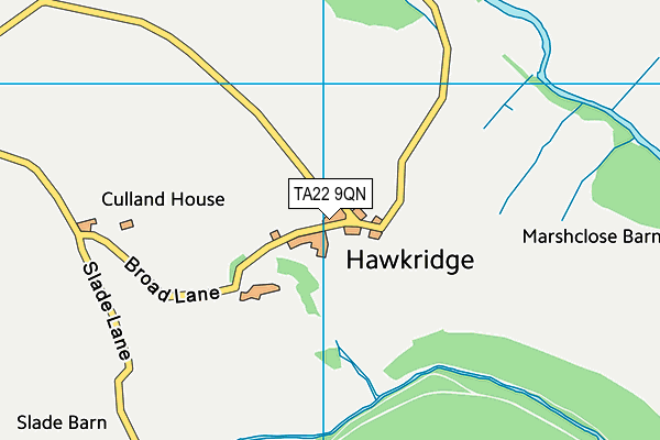 TA22 9QN map - OS VectorMap District (Ordnance Survey)