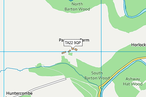 TA22 9QP map - OS VectorMap District (Ordnance Survey)