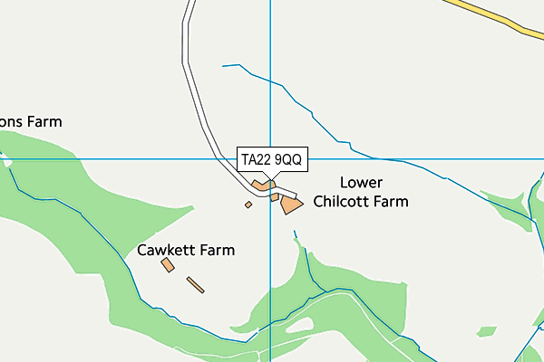 TA22 9QQ map - OS VectorMap District (Ordnance Survey)