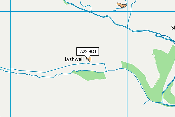 TA22 9QT map - OS VectorMap District (Ordnance Survey)