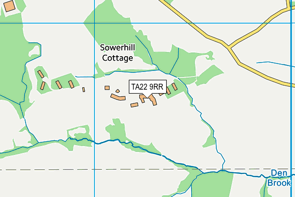 TA22 9RR map - OS VectorMap District (Ordnance Survey)