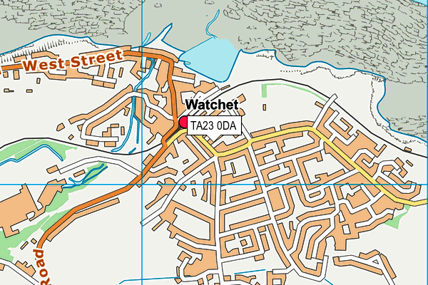 Map of A&A PROPERTIES WATCHET LTD at district scale