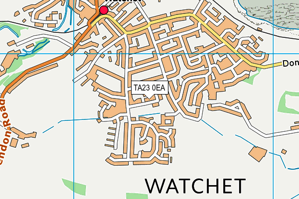 TA23 0EA map - OS VectorMap District (Ordnance Survey)