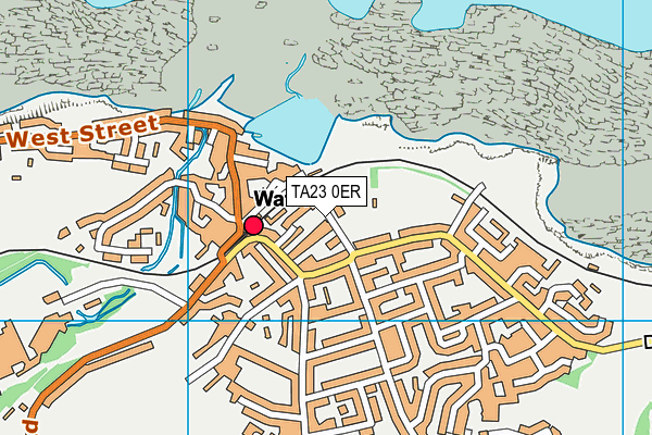 TA23 0ER map - OS VectorMap District (Ordnance Survey)