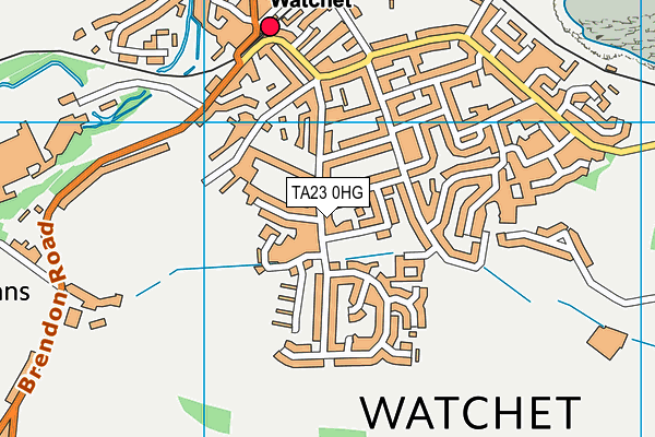 TA23 0HG map - OS VectorMap District (Ordnance Survey)