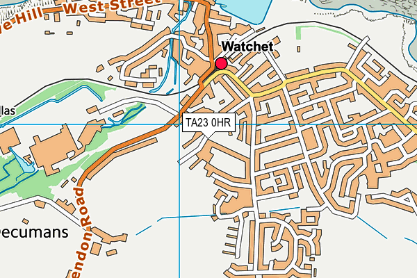 TA23 0HR map - OS VectorMap District (Ordnance Survey)