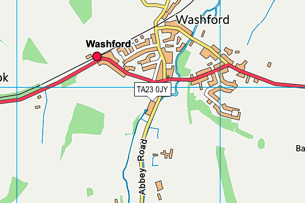 TA23 0JY map - OS VectorMap District (Ordnance Survey)