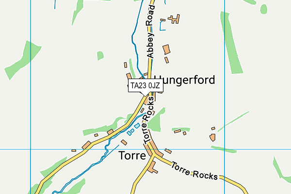 TA23 0JZ map - OS VectorMap District (Ordnance Survey)