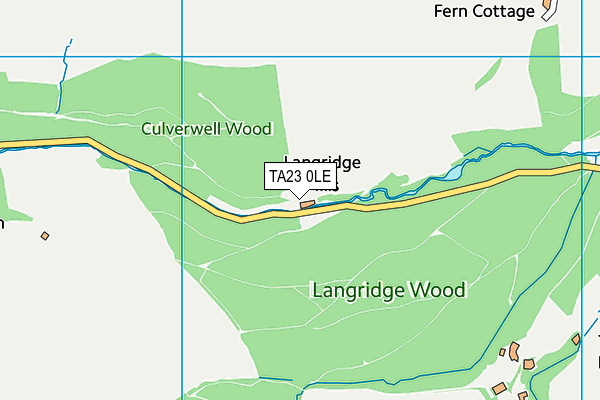 TA23 0LE map - OS VectorMap District (Ordnance Survey)