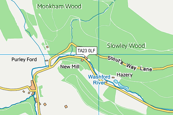 TA23 0LF map - OS VectorMap District (Ordnance Survey)