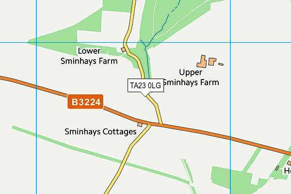 TA23 0LG map - OS VectorMap District (Ordnance Survey)