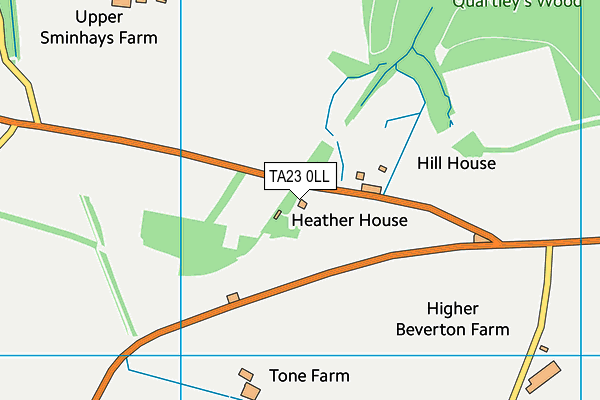 TA23 0LL map - OS VectorMap District (Ordnance Survey)