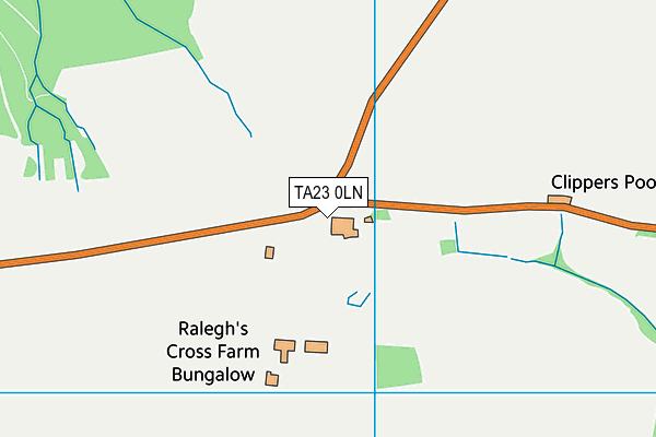 TA23 0LN map - OS VectorMap District (Ordnance Survey)