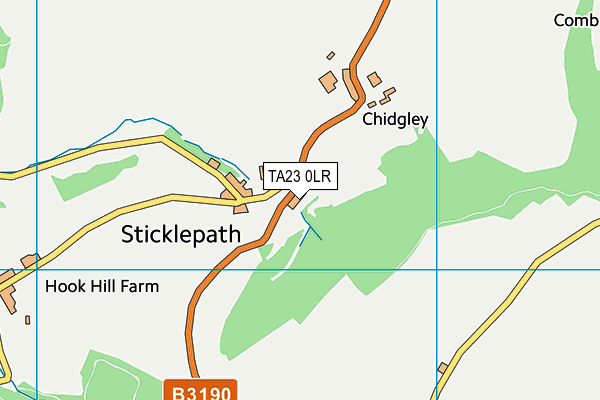 TA23 0LR map - OS VectorMap District (Ordnance Survey)