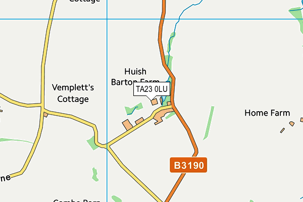 TA23 0LU map - OS VectorMap District (Ordnance Survey)