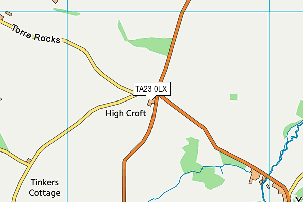 TA23 0LX map - OS VectorMap District (Ordnance Survey)