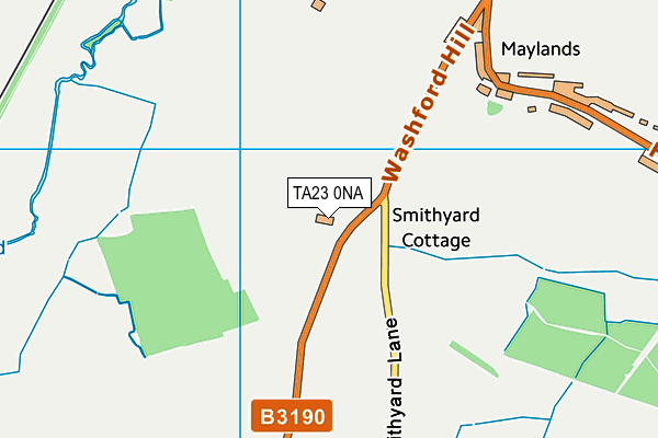 TA23 0NA map - OS VectorMap District (Ordnance Survey)