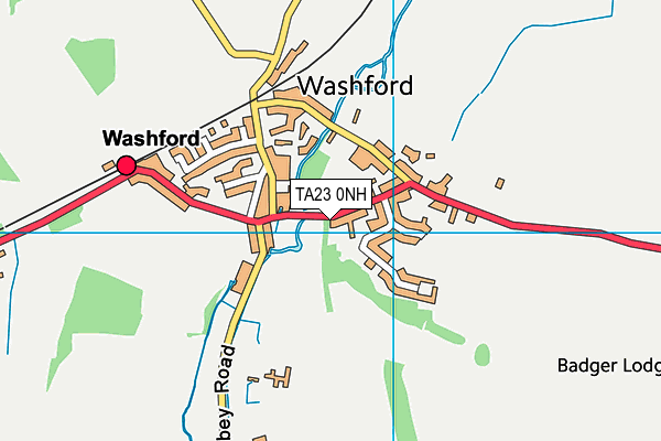 TA23 0NH map - OS VectorMap District (Ordnance Survey)