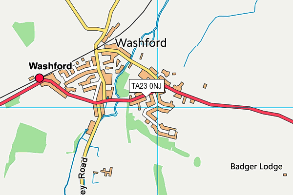 TA23 0NJ map - OS VectorMap District (Ordnance Survey)