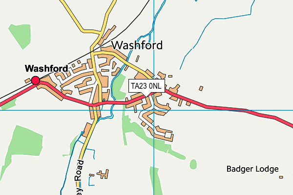 TA23 0NL map - OS VectorMap District (Ordnance Survey)