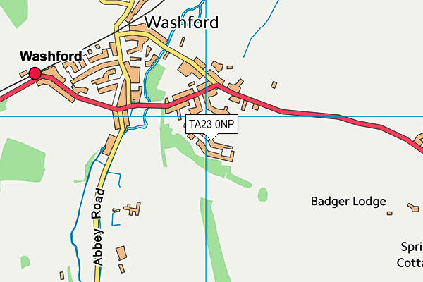 TA23 0NP map - OS VectorMap District (Ordnance Survey)