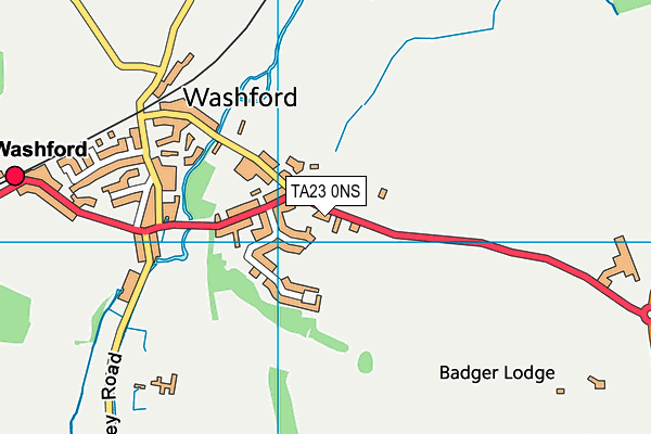 TA23 0NS map - OS VectorMap District (Ordnance Survey)