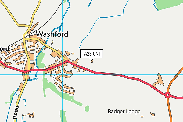 TA23 0NT map - OS VectorMap District (Ordnance Survey)