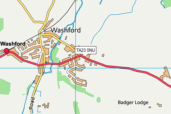 TA23 0NU map - OS VectorMap District (Ordnance Survey)