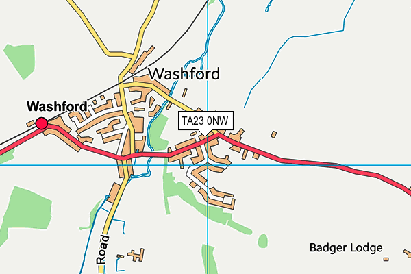 TA23 0NW map - OS VectorMap District (Ordnance Survey)