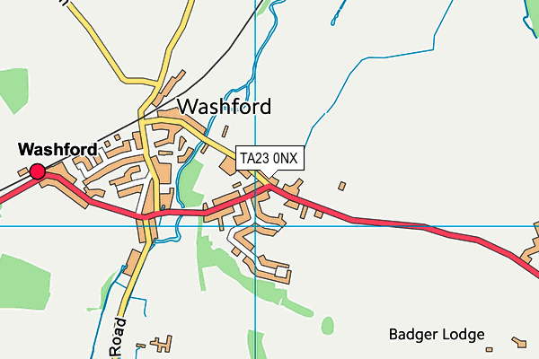 TA23 0NX map - OS VectorMap District (Ordnance Survey)