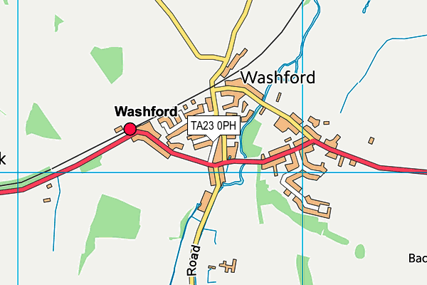 TA23 0PH map - OS VectorMap District (Ordnance Survey)