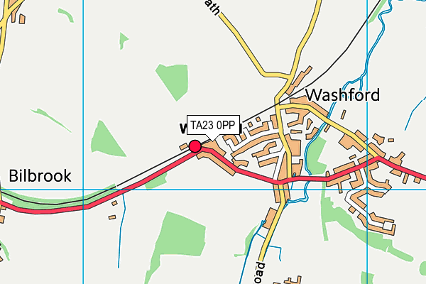 TA23 0PP map - OS VectorMap District (Ordnance Survey)