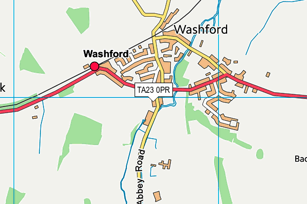 TA23 0PR map - OS VectorMap District (Ordnance Survey)