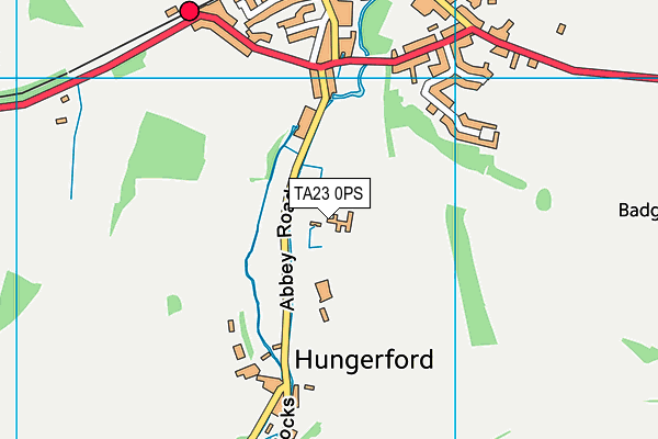 TA23 0PS map - OS VectorMap District (Ordnance Survey)