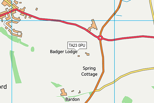 TA23 0PU map - OS VectorMap District (Ordnance Survey)