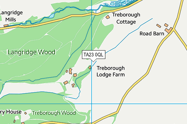 TA23 0QL map - OS VectorMap District (Ordnance Survey)