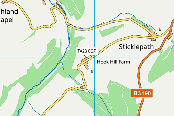 TA23 0QP map - OS VectorMap District (Ordnance Survey)