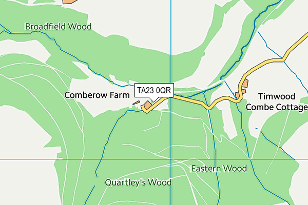 TA23 0QR map - OS VectorMap District (Ordnance Survey)