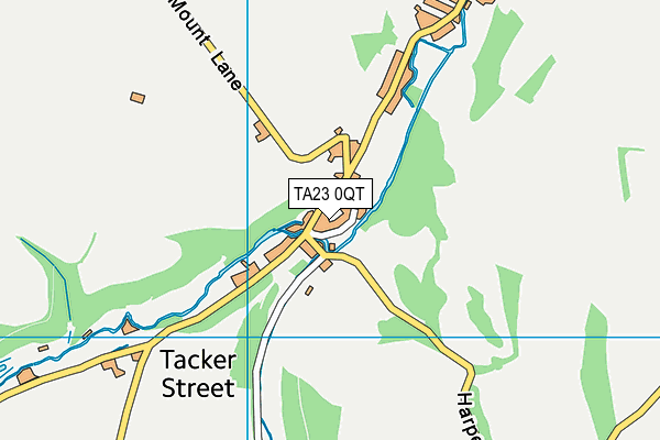TA23 0QT map - OS VectorMap District (Ordnance Survey)