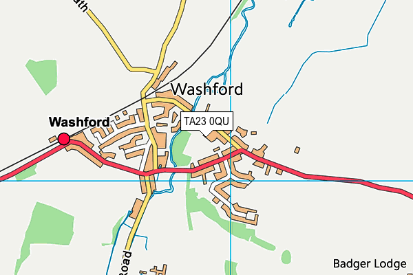 TA23 0QU map - OS VectorMap District (Ordnance Survey)