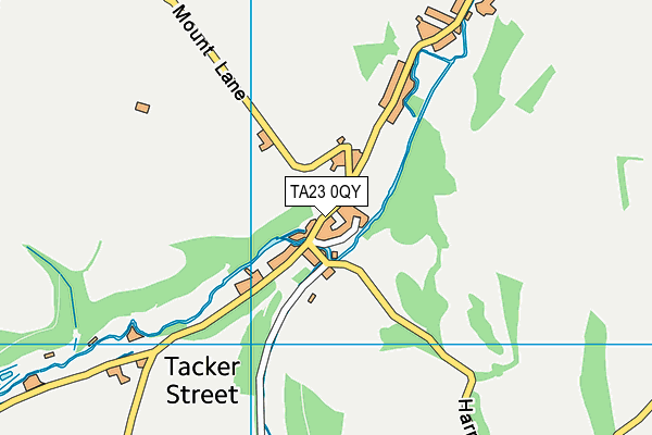 TA23 0QY map - OS VectorMap District (Ordnance Survey)